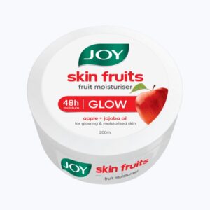 Joy Skin Fruits Moisturizing Cold Skin Cream With Apple, Jojoba & Almond Oil (200ml) | Quick Absorbing & Non Sticky Moisturizer for Face, Hands & Body | For Healthy, Soft & Glowing Skin