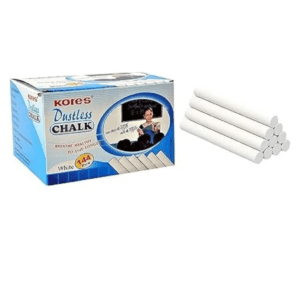 WHITE Chalks, 144 pcs, Smooth & Clean Writing