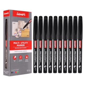 CD/DVD/OHP Marker - Pack of 10, Black Colour